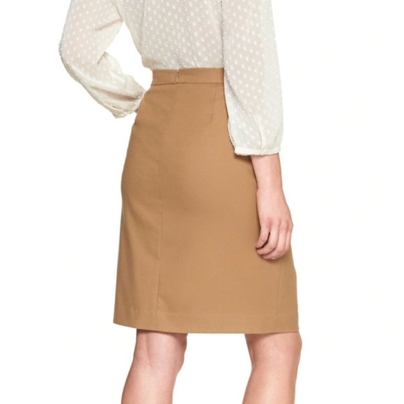 Banana Republic Wrap-Style Pencil Skirt - Picture 2 of 8